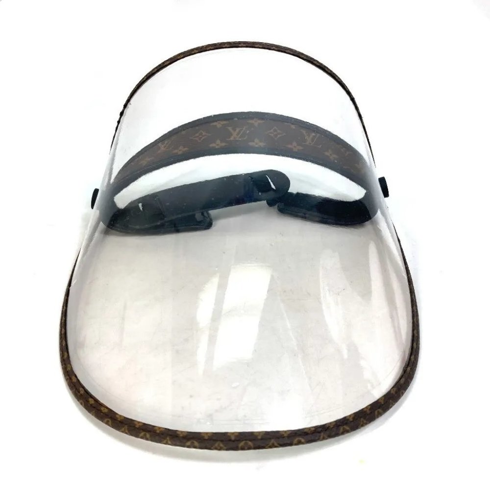 AUTHENTICITY GUARANTEED LOUIS VUITTON  Monogram Viger LV Shield hat face